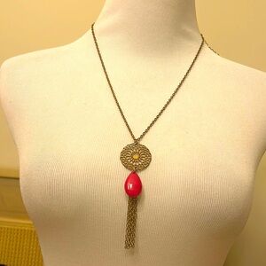 Boho Chain Dangle Necklace
